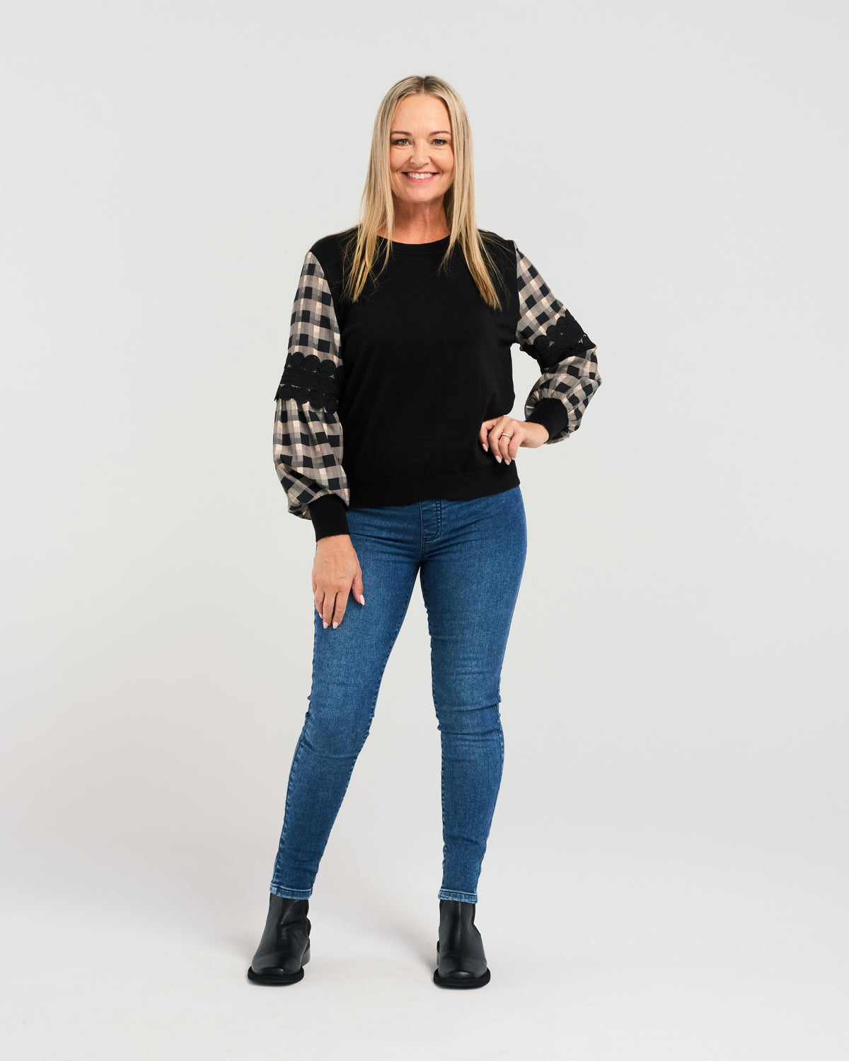 Lilith Jumper - Black Square