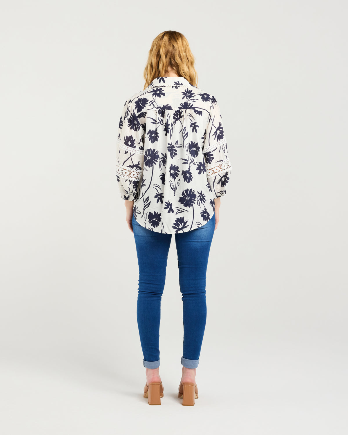 Arabella Shirt - Ink Blossom