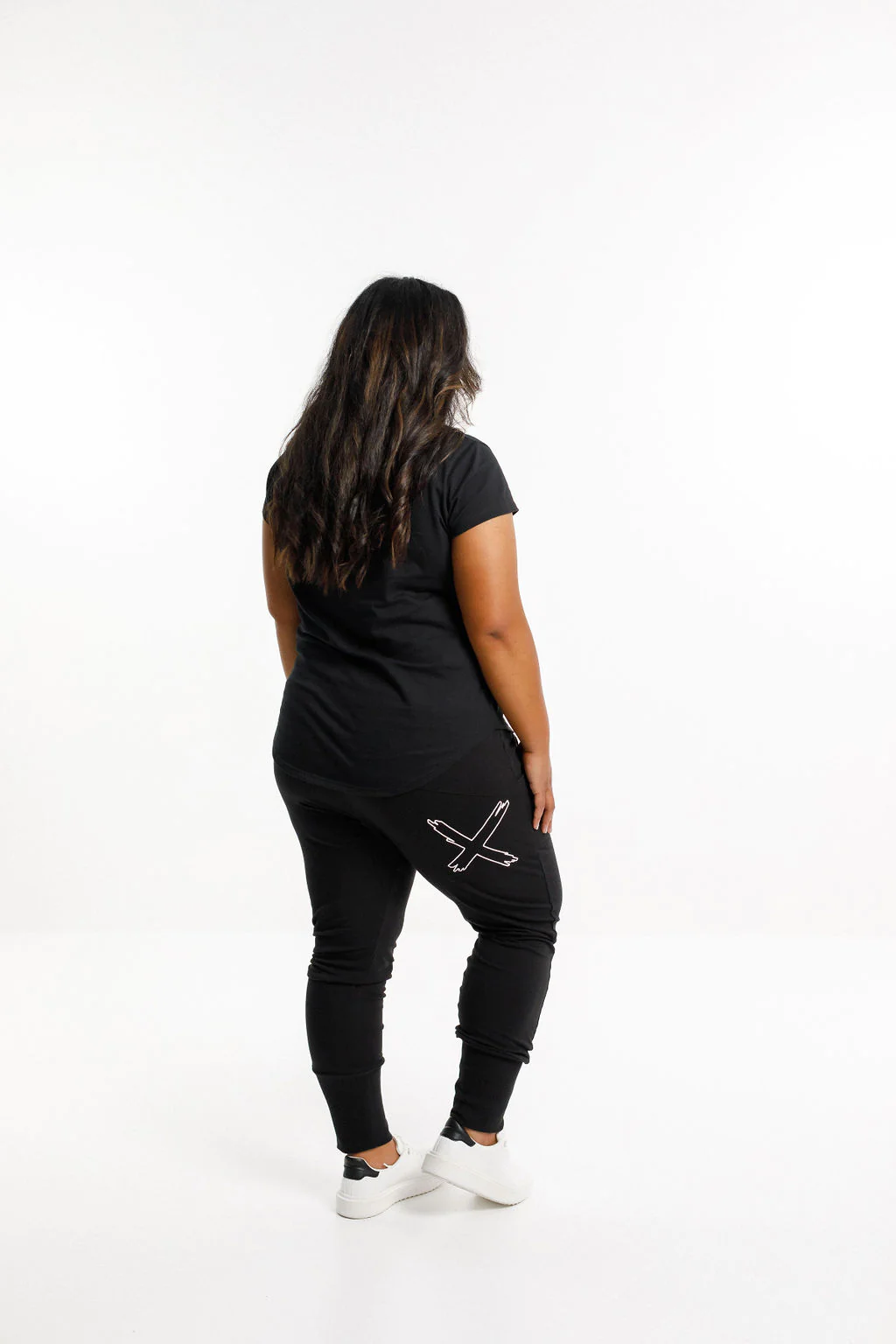 Apartment Pants Winter Weight - Black with White Outline X