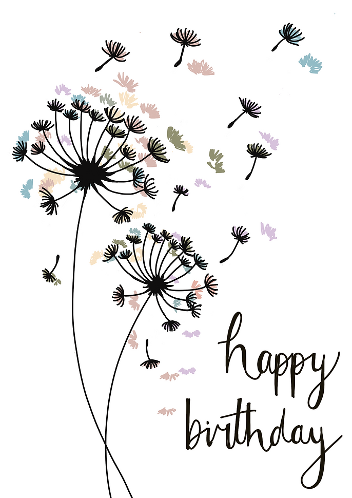 Dandelion 'Happy Birthday'