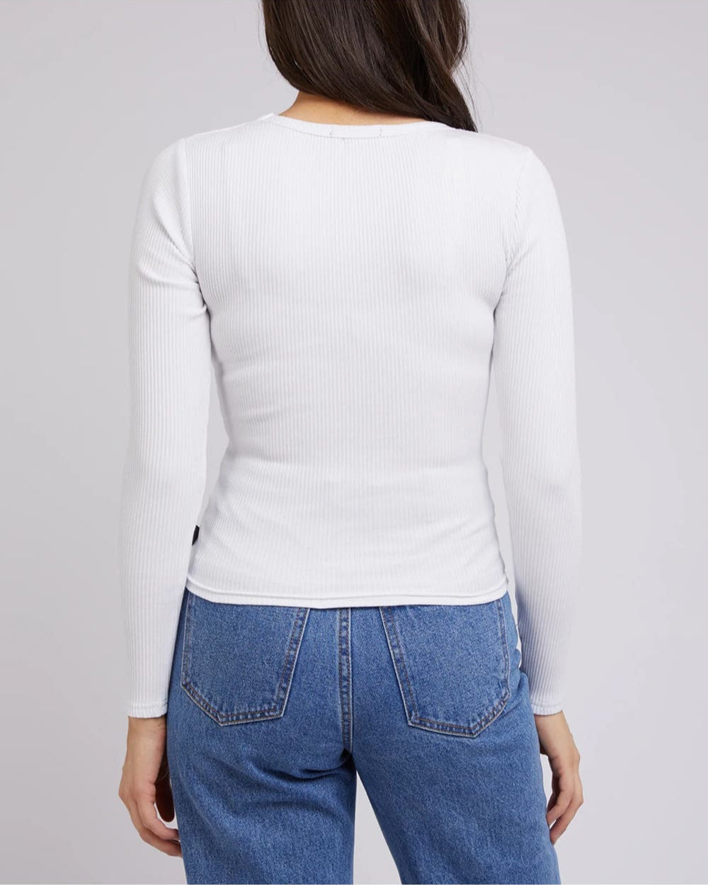 All About Eve Rib V Neck L/S