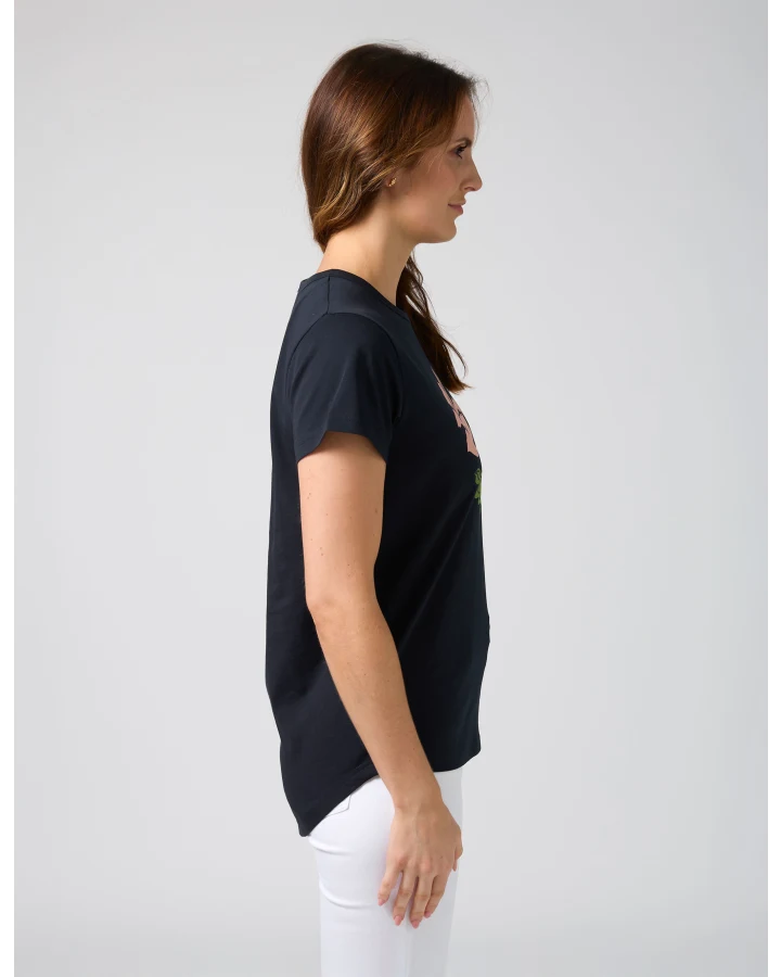 Classic Tee - Navy Blushing Blooms
