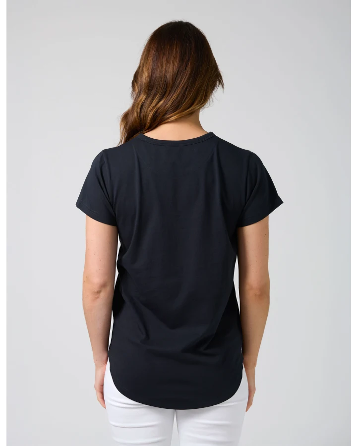 Classic Tee - Navy Blushing Blooms