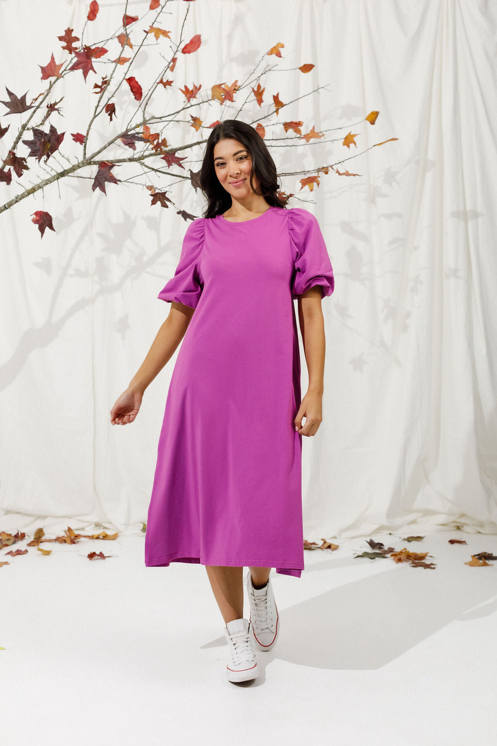 Ivy Midi Dress - Orchid