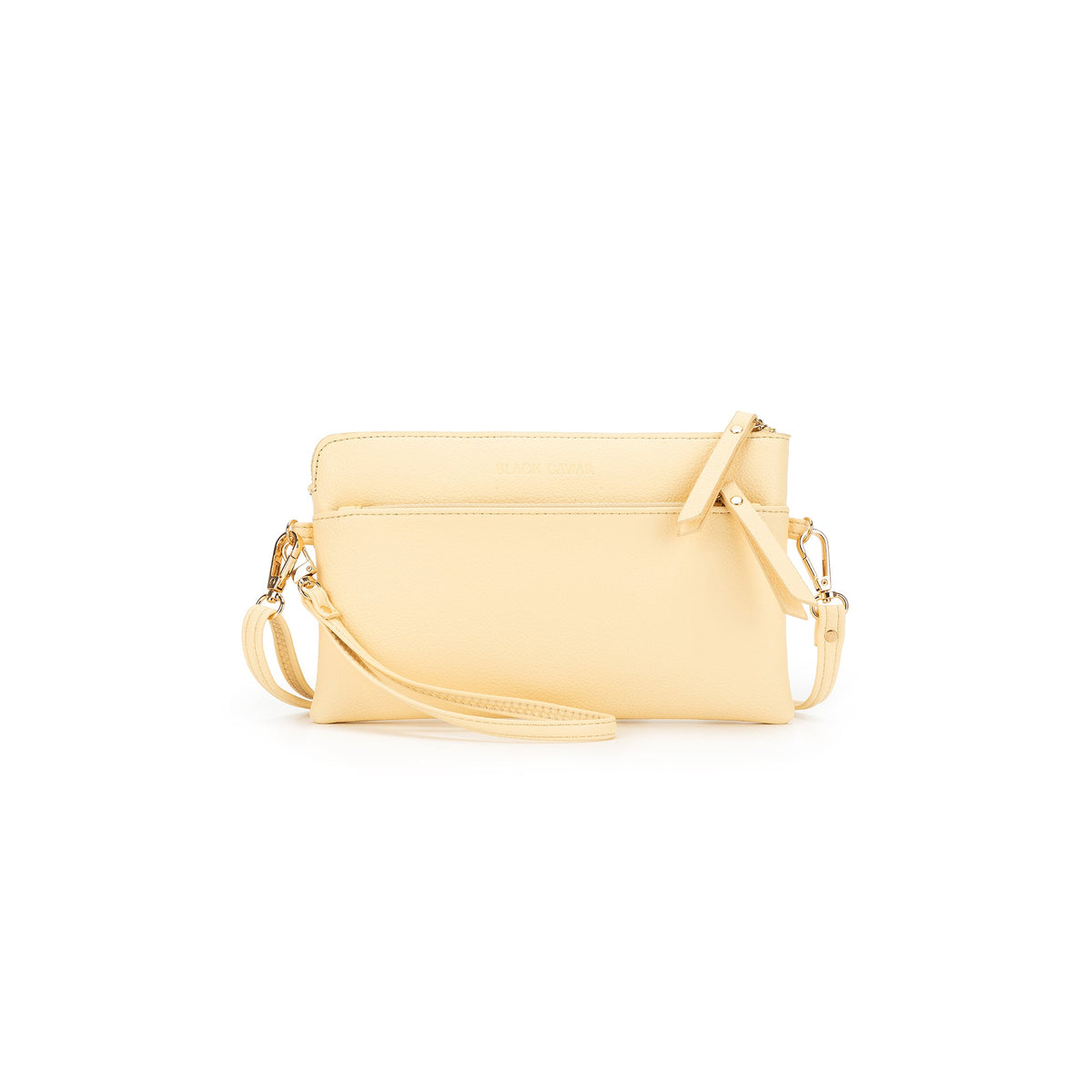 Jessie Crossbody Clutch - Yellow Chiffon