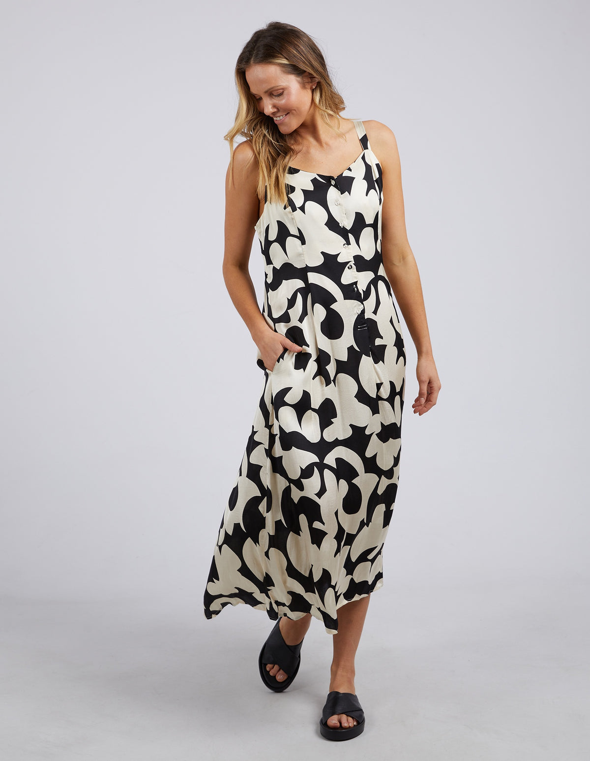 Calypso Dress - Black & White by FOXWOOD