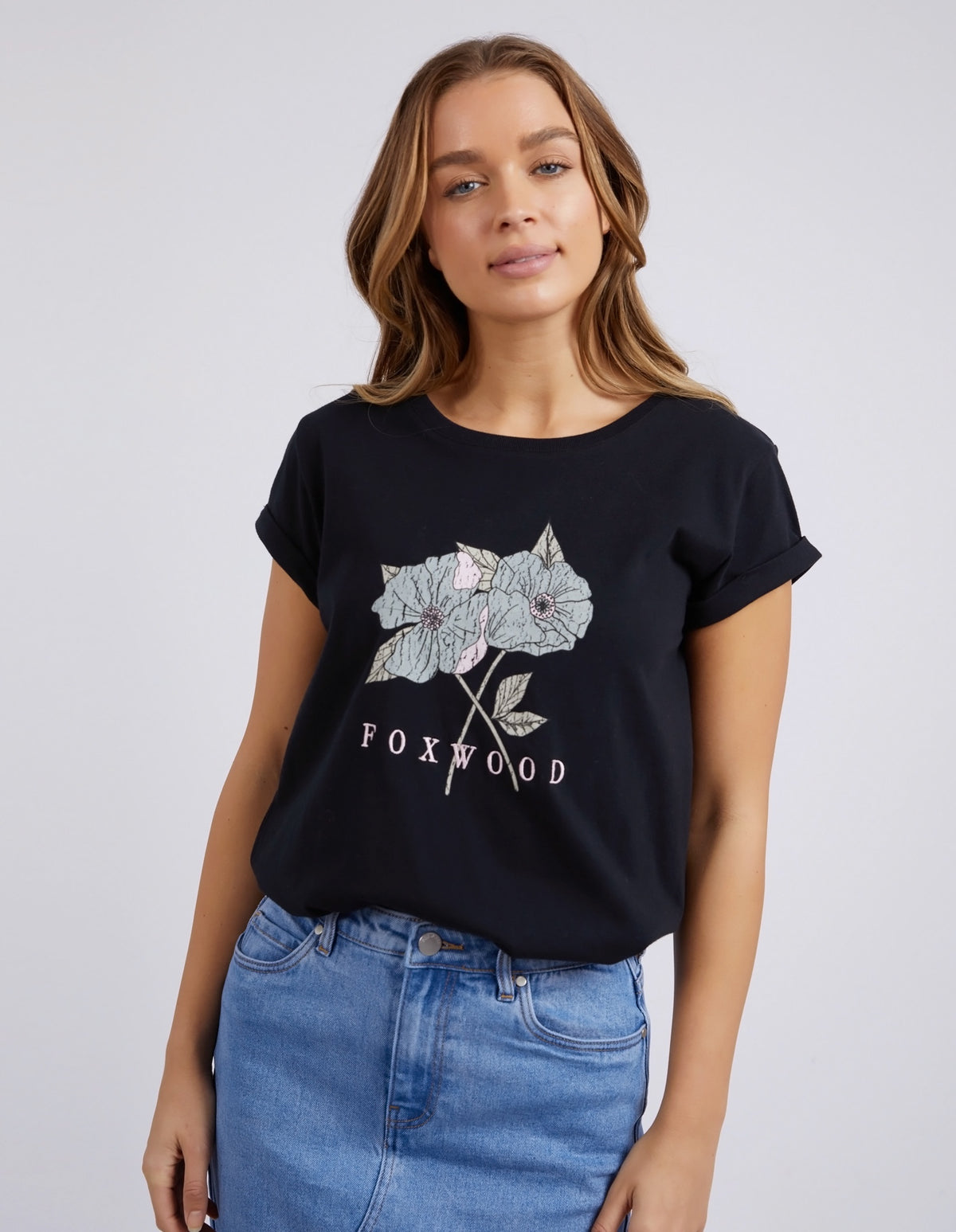 Poppy Tee - Washed Black