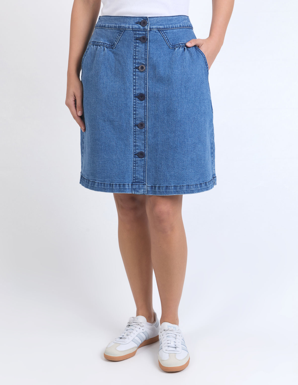 Amanda Skirt - Blue Wash