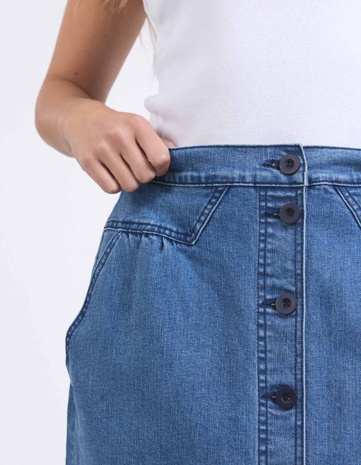 Amanda Skirt - Blue Wash