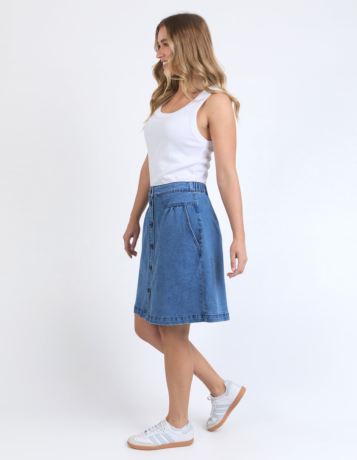 Amanda Skirt - Blue Wash