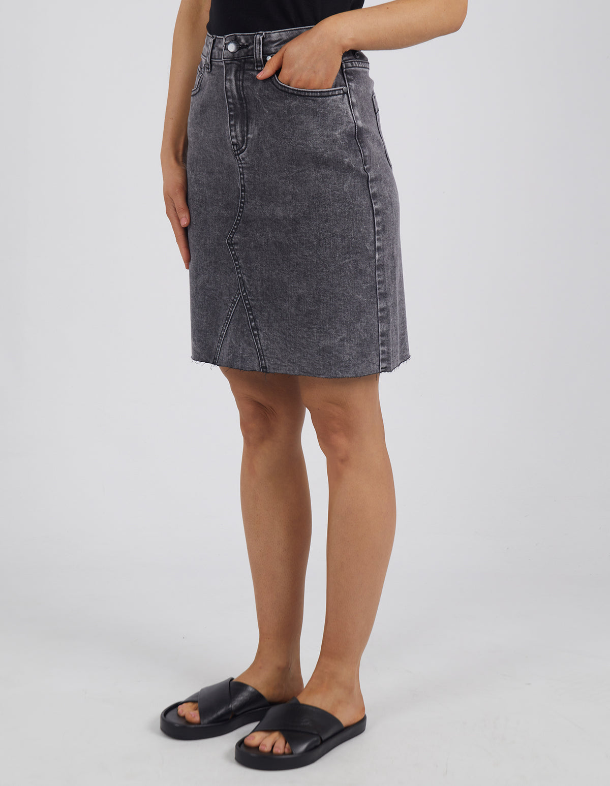 Belle Skirt - Black Wash