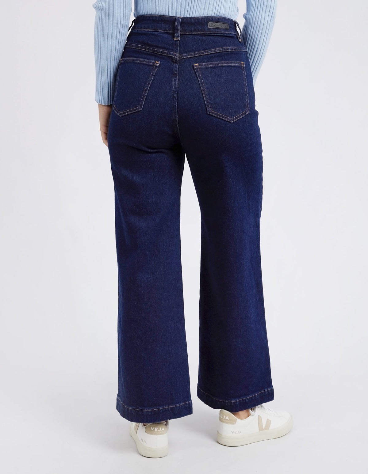 Sarah Wide Leg Jean | Dark Blue