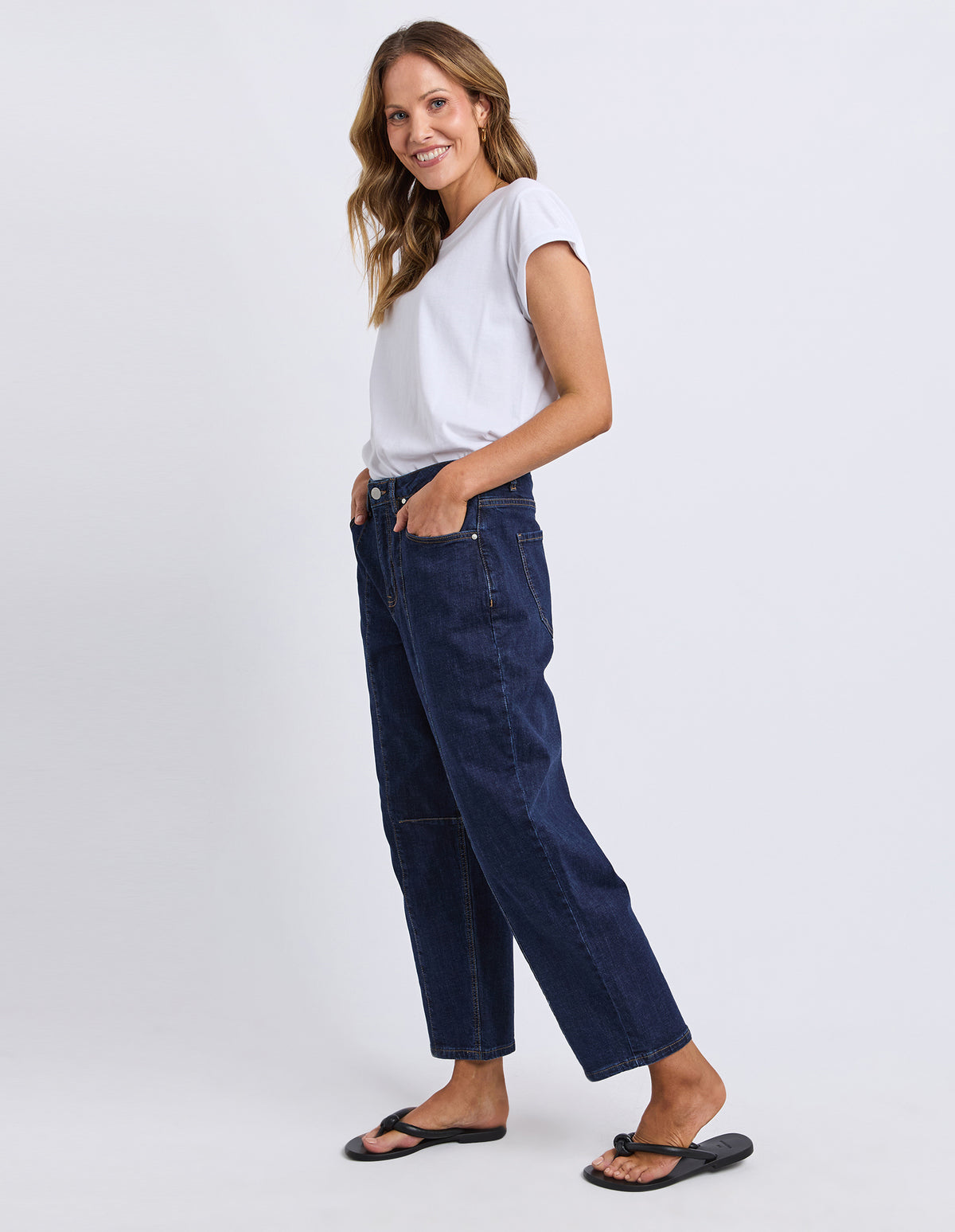 AMBROSE BARREL JEAN | Indigo