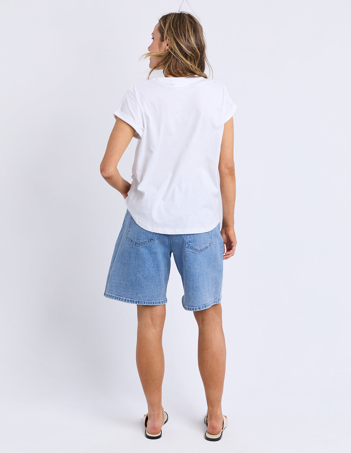 Simplified Confetti Tee- White