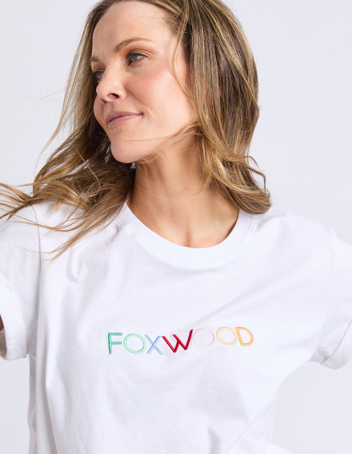 Simplified Confetti Tee- White