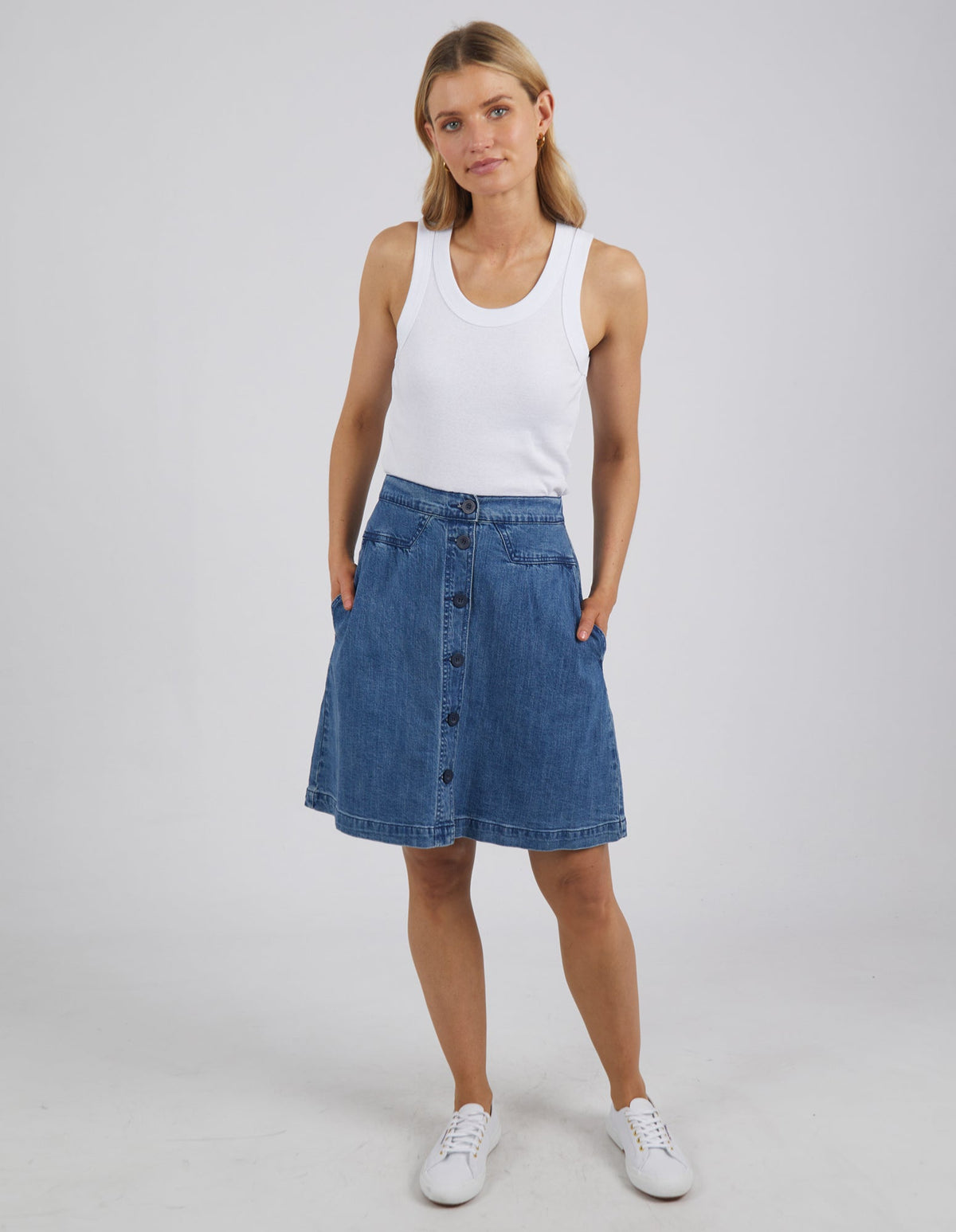 Amanda Skirt - Blue Wash