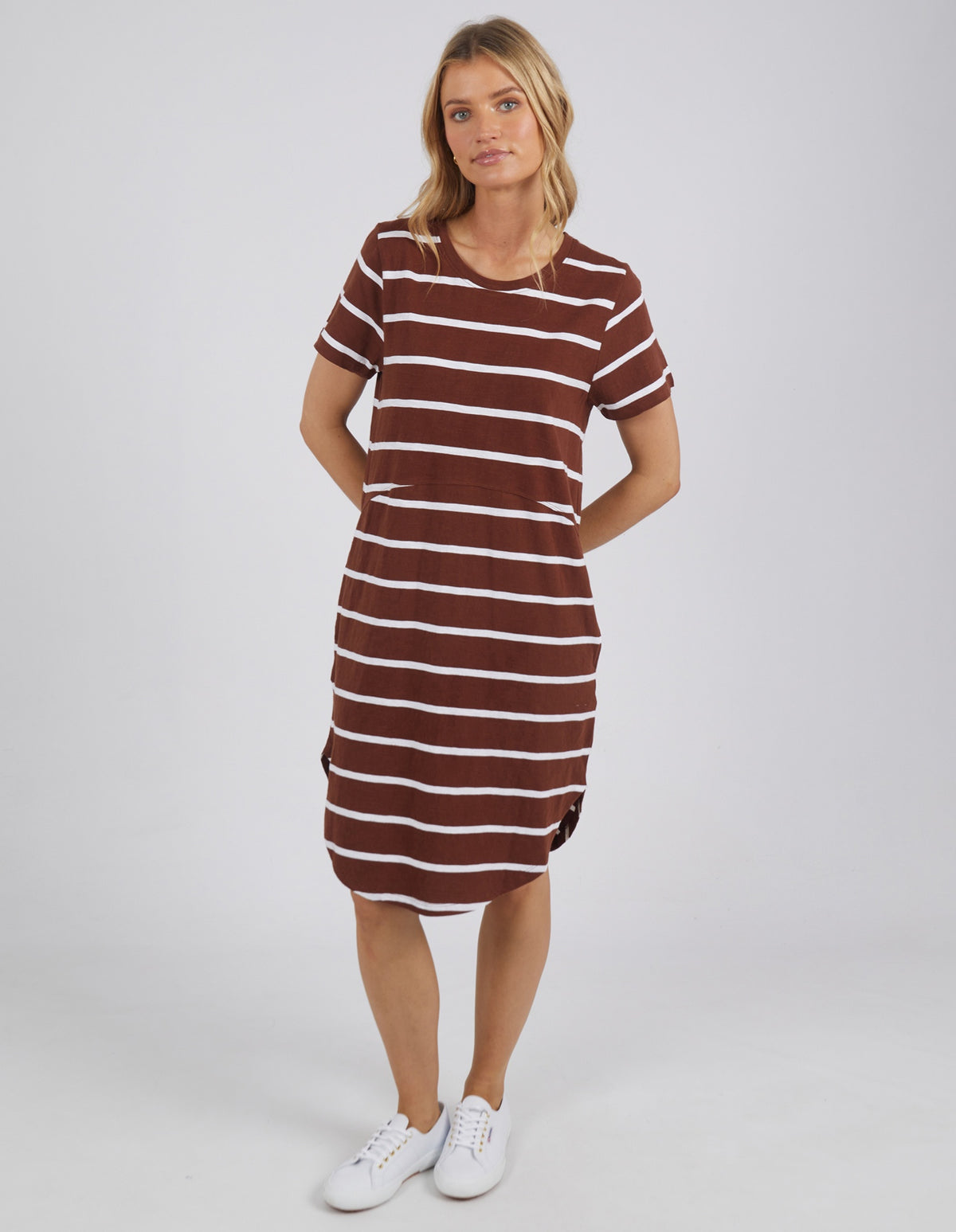 Bay Dress - Chocolate Stripe