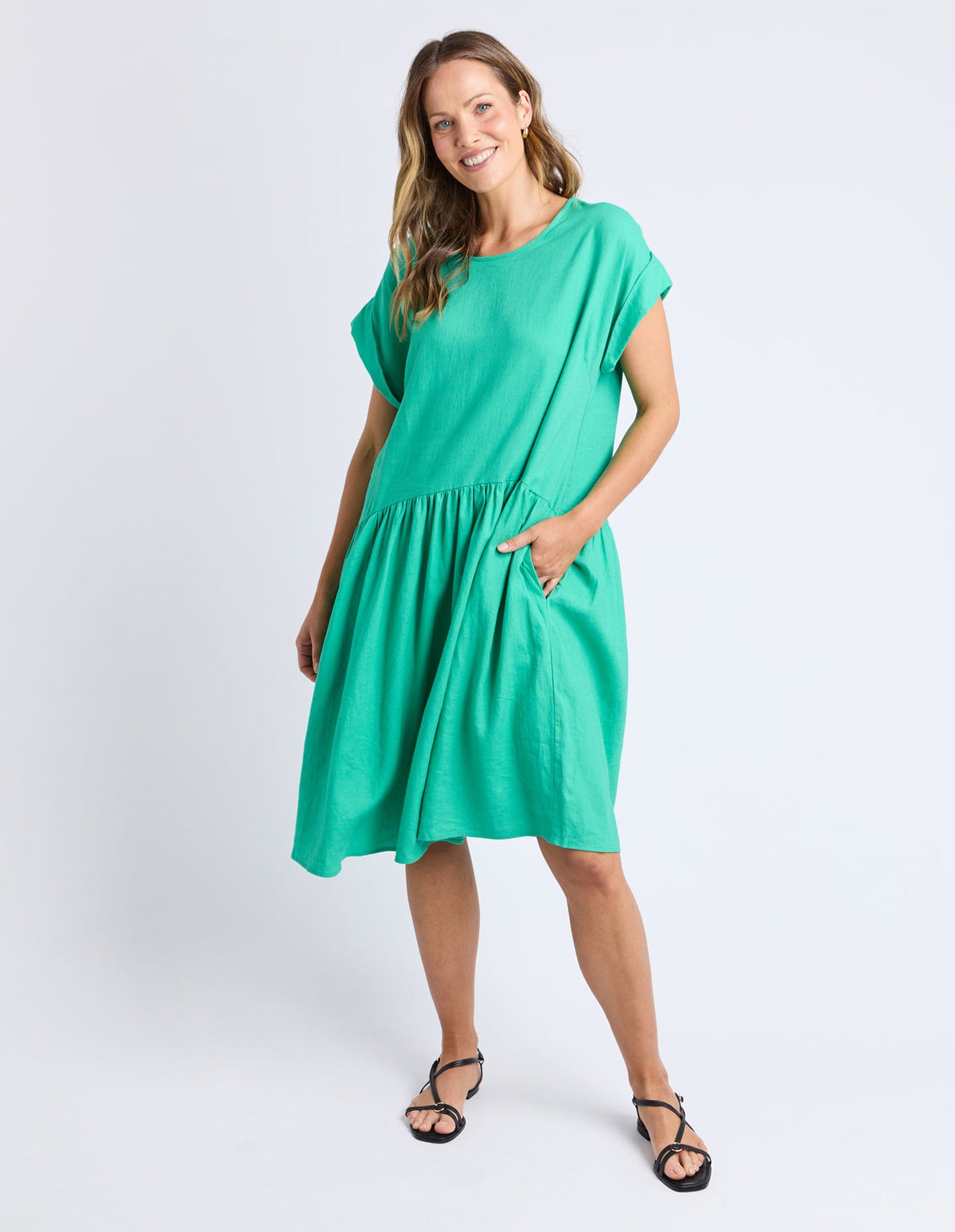 Sunset Hour Dress - Gumdrop Green