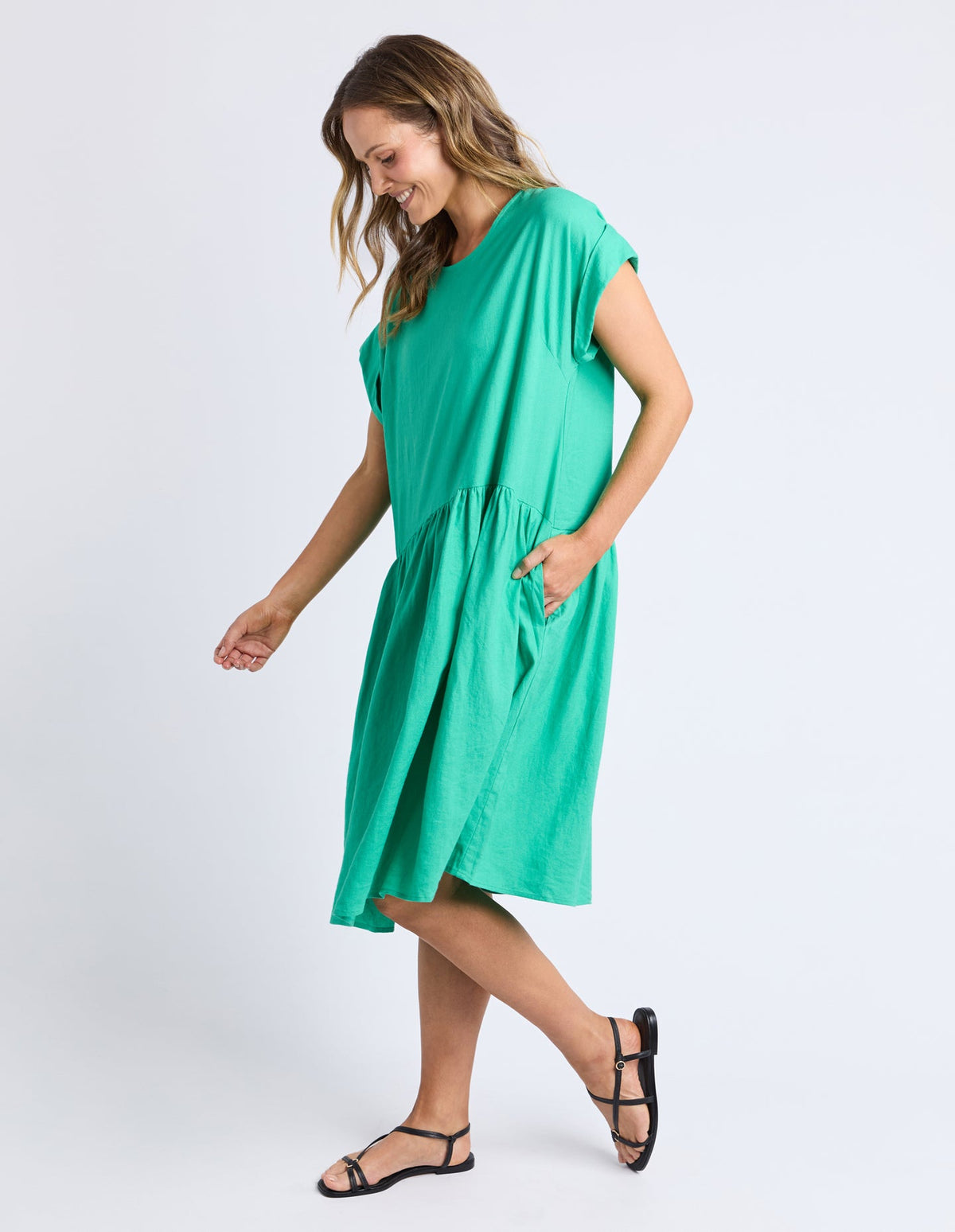 Sunset Hour Dress - Gumdrop Green