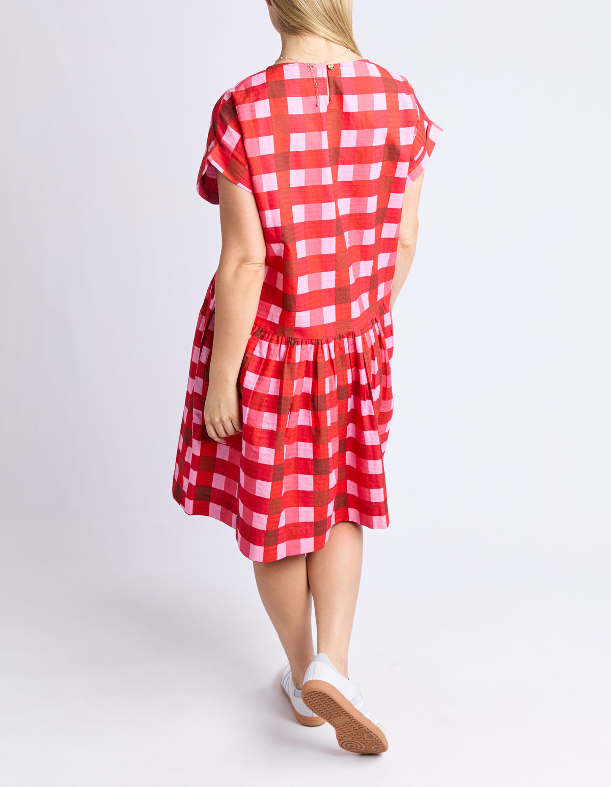 Edin Short Sleeve Dress - Poppy