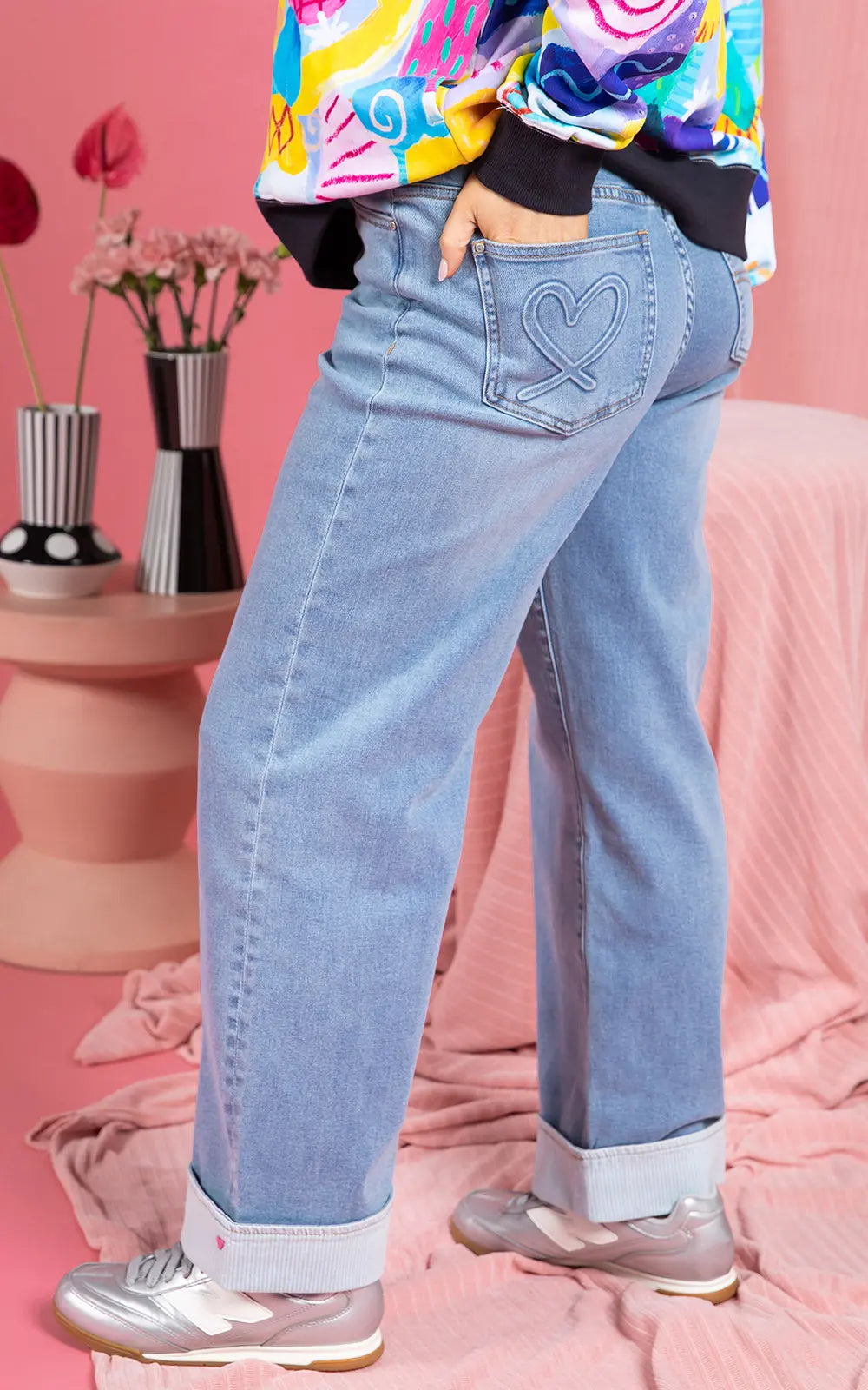 Deb Turn Up Jean | Light Blue