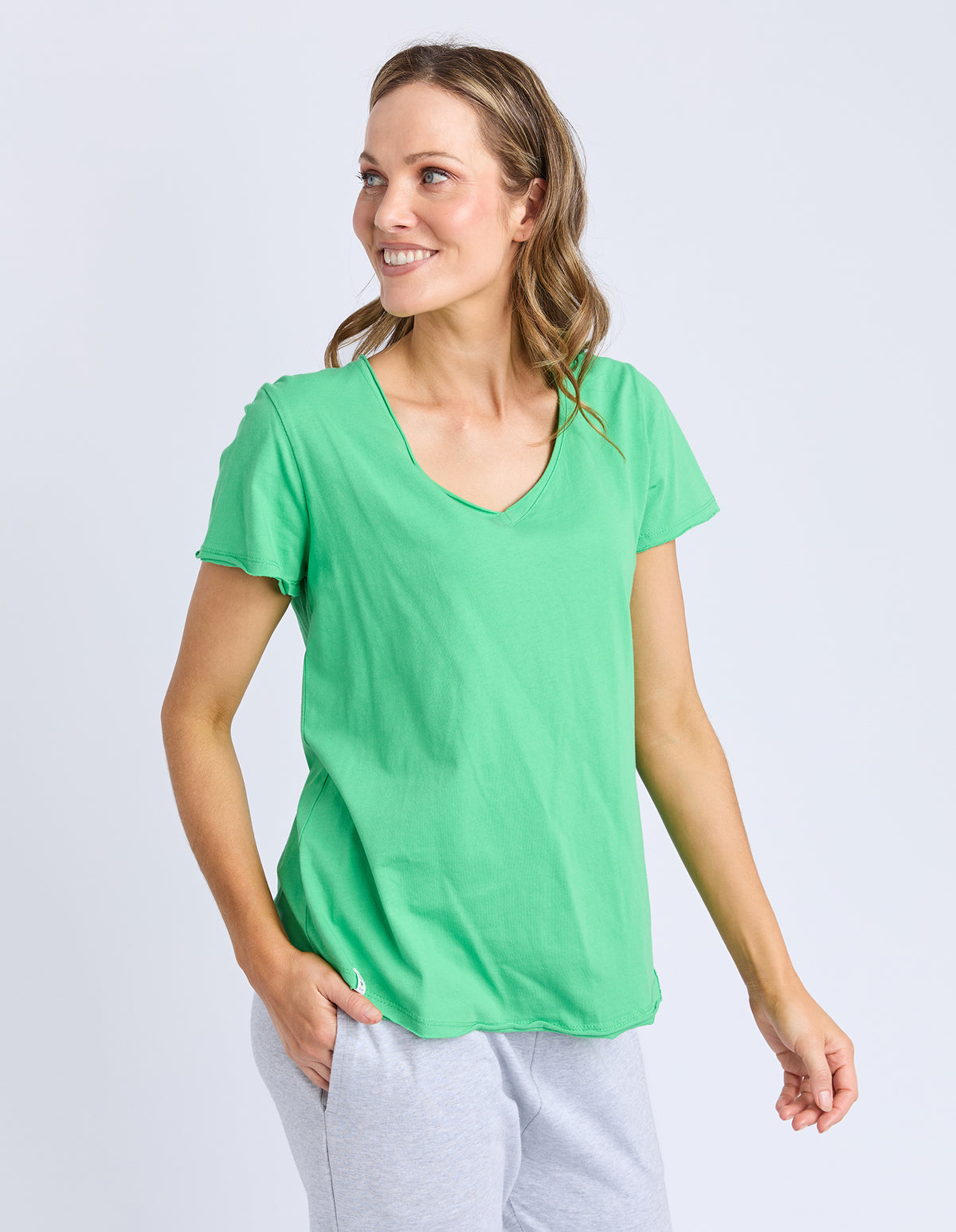 Pima Vee Tee - Spring Green