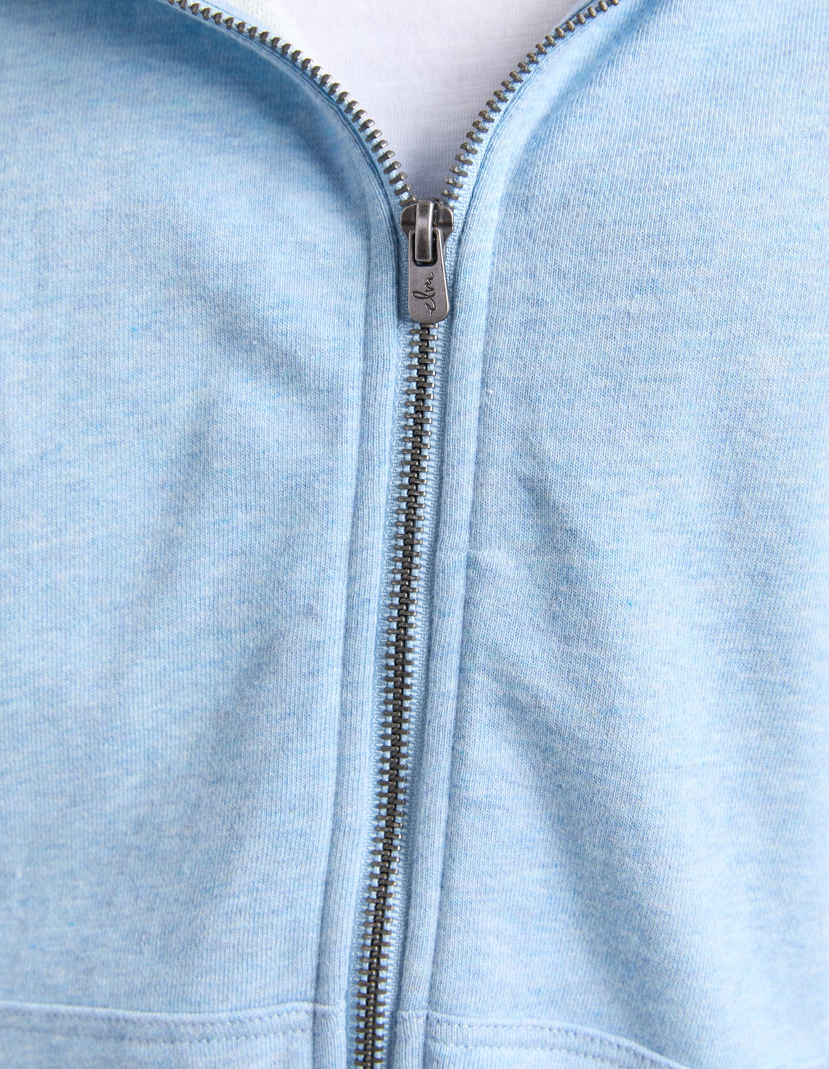 Lydia Zip Hoodie | Pale Blue Marle