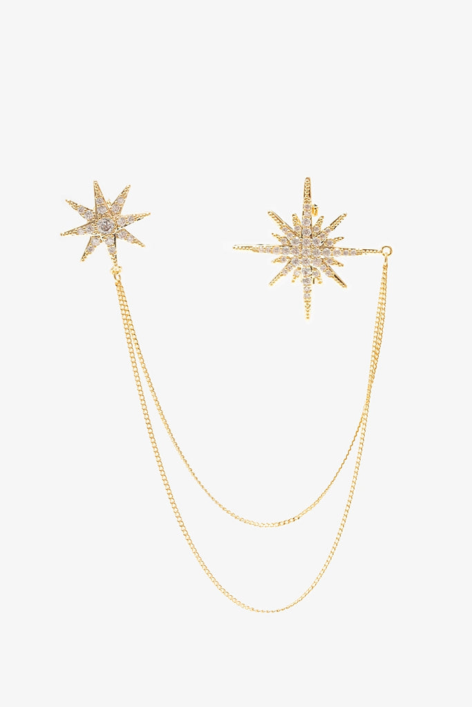 Twin Star Brooch
