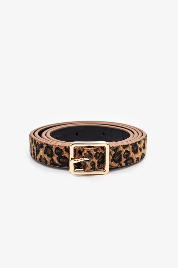 Leopard Belt | Tan