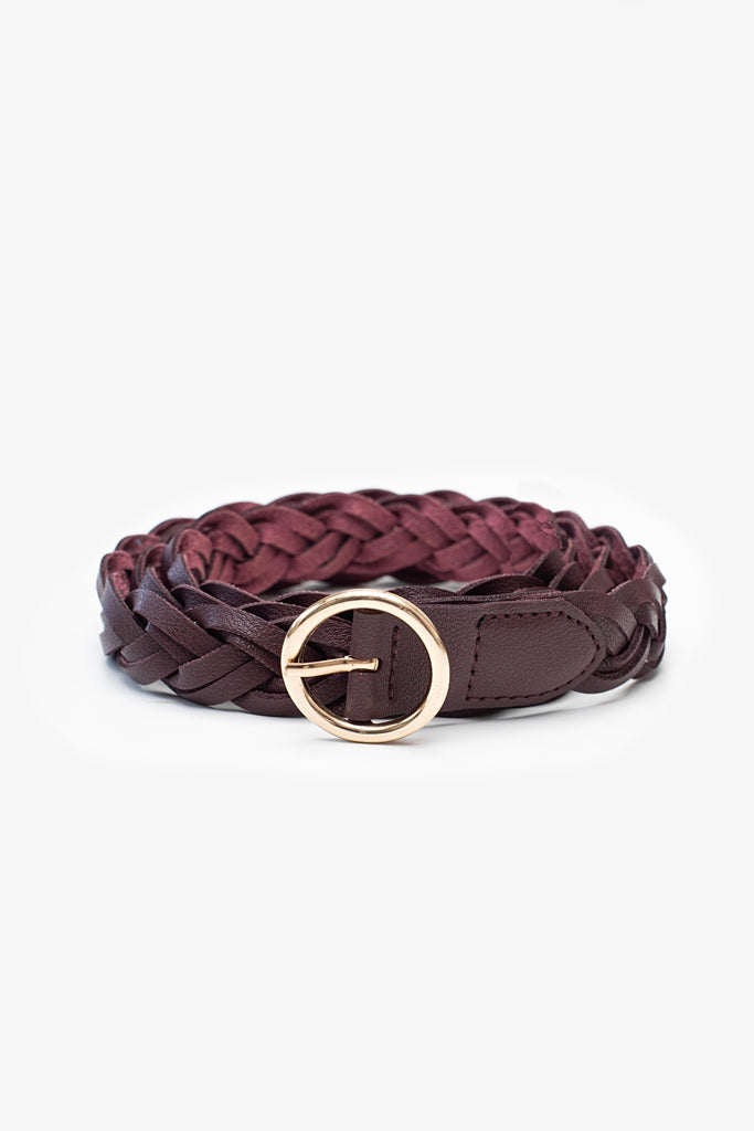 Merlot Plait Belt