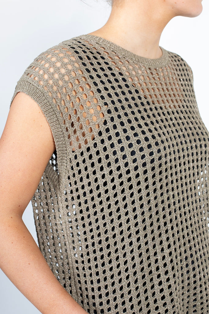 Chelsea Vest | Moss Gold