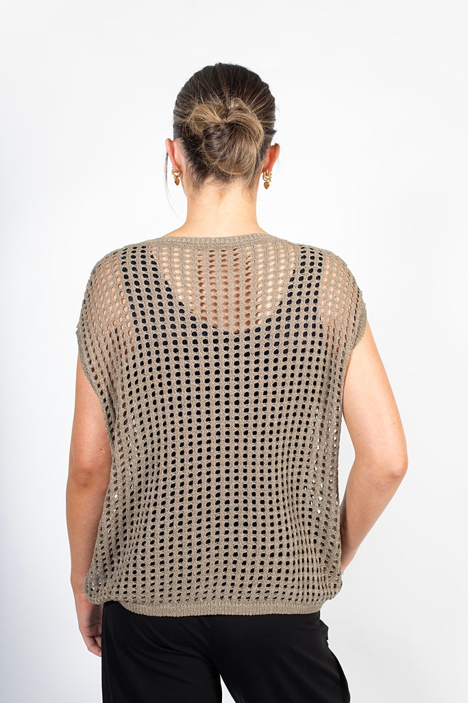 Chelsea Vest | Moss Gold