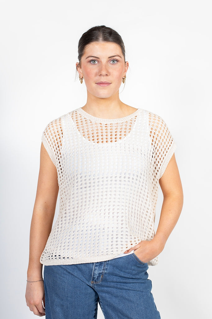 Chelsea Vest | Vanilla Gold