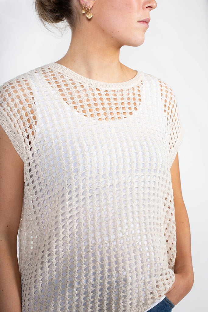 Chelsea Vest | Vanilla Gold