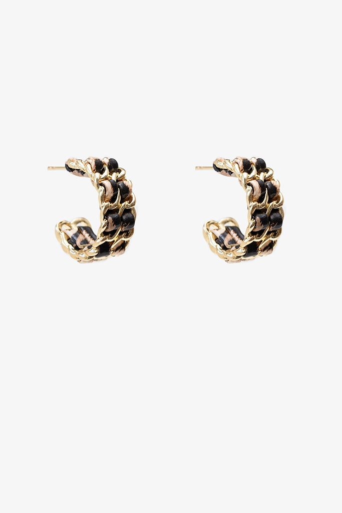 Leopard Thread Earring
