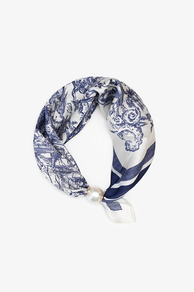Pearl Fasten Bow Scarf | Churchill