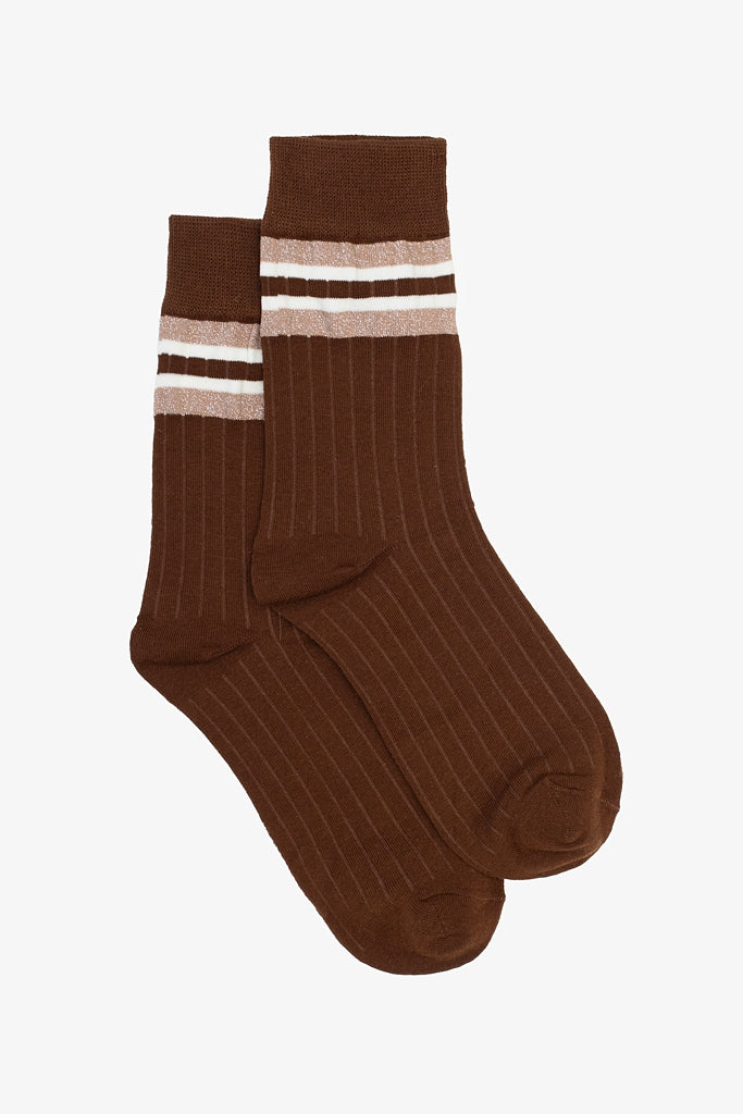 Cocoa Glimmer Sock