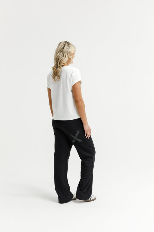 Avenue Pants | Black with Black X