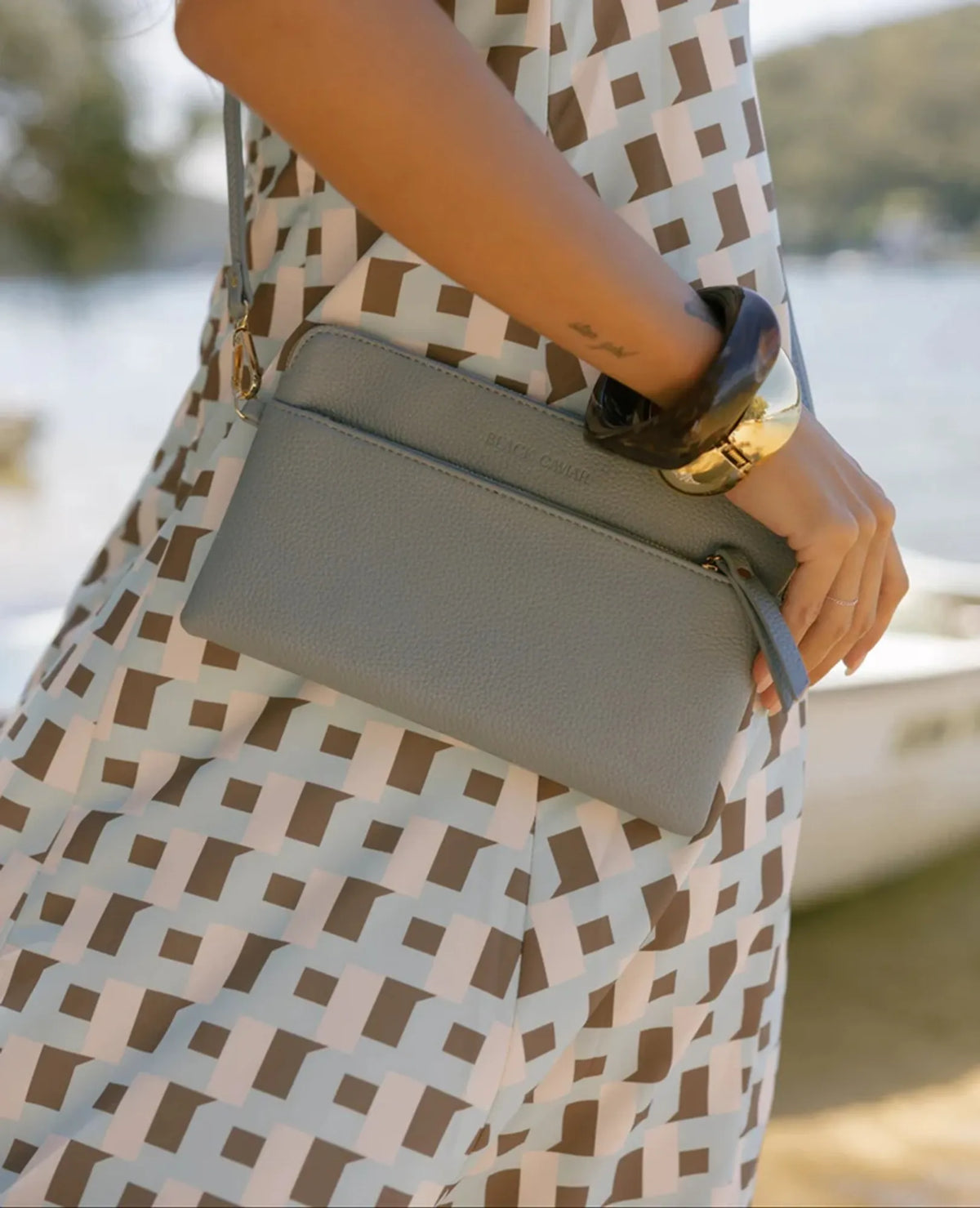 Jessie Crossbody Clutch - Ocean Breeze Blue