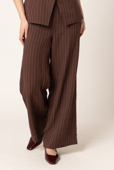 CONTINUITY PANT | Cocoa Stripe