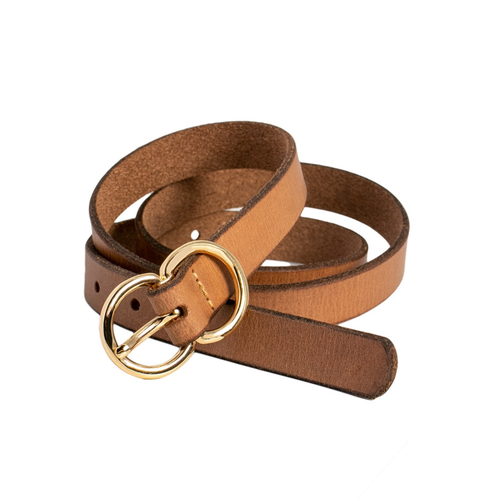 Brooke Leather Belt - Natural