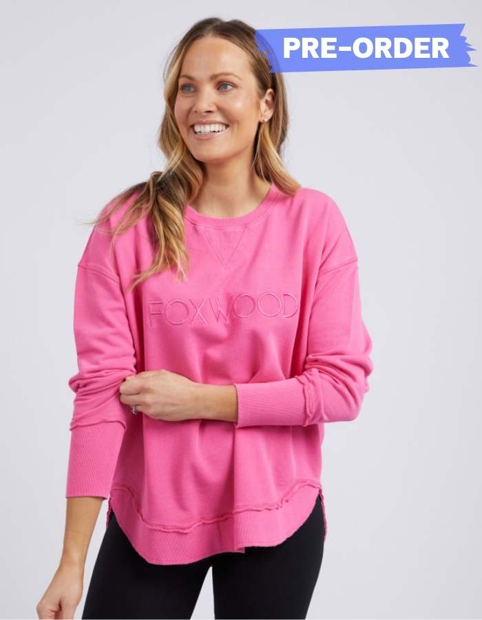 Simplified Crew - Bright Pink