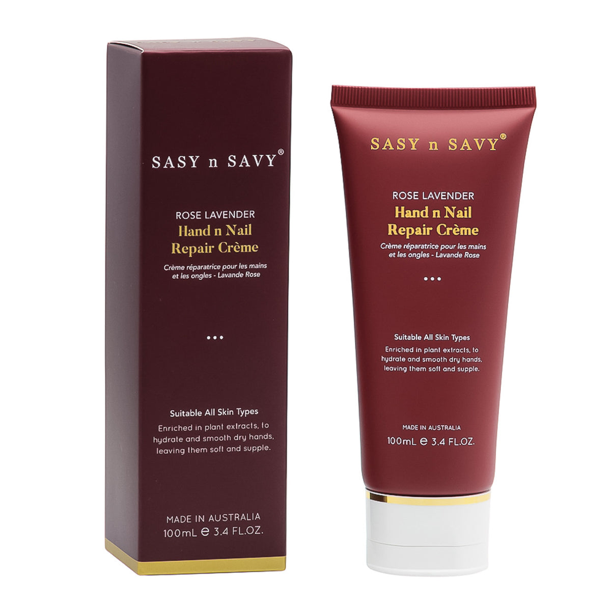 Rose Lavender Hand n Nail Repair Creme 100ml