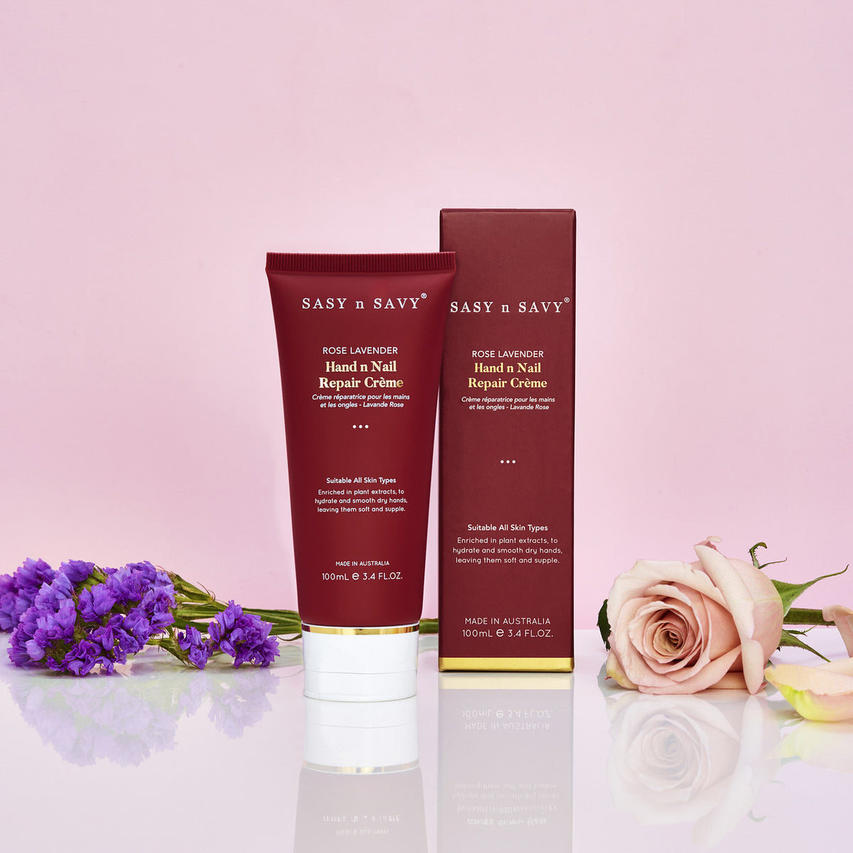 Rose Lavender Hand n Nail Repair Creme 100ml