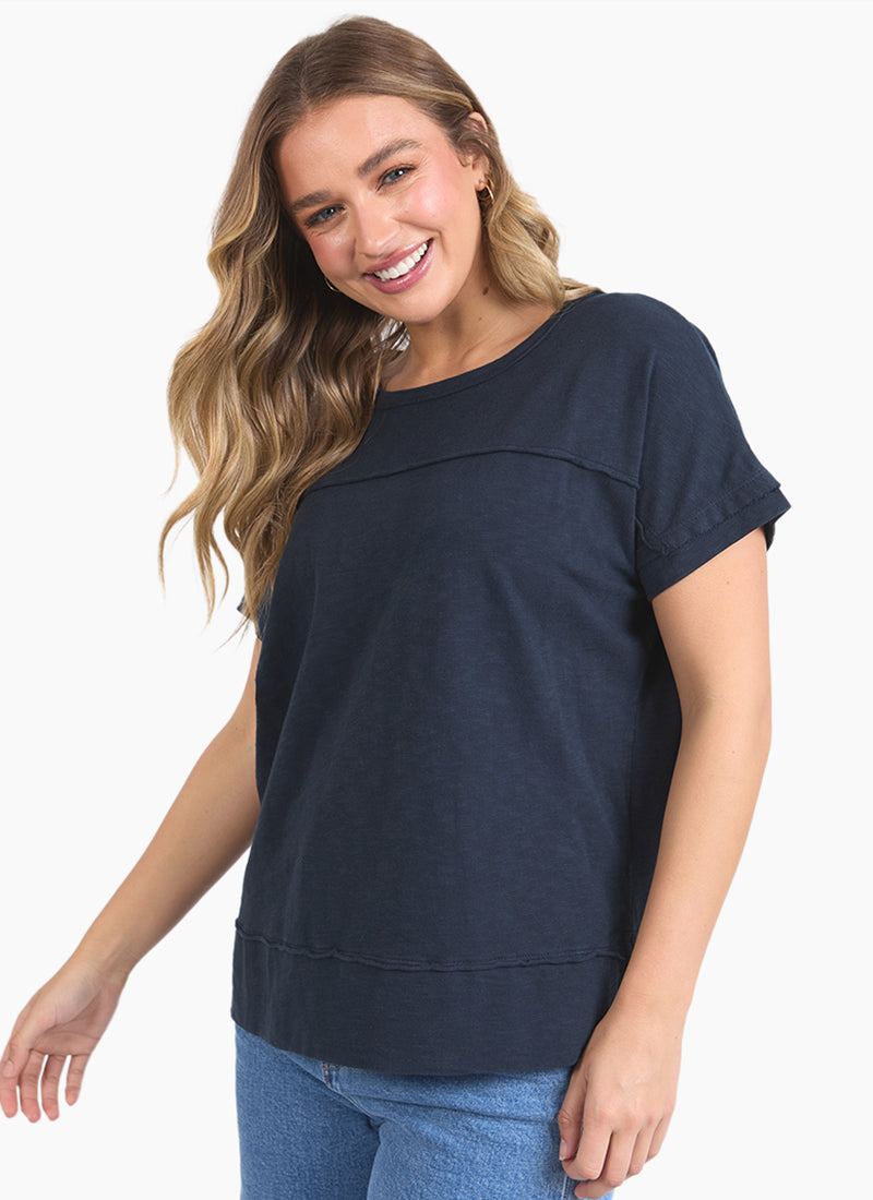 ALLISON TEE - Dark Saphire