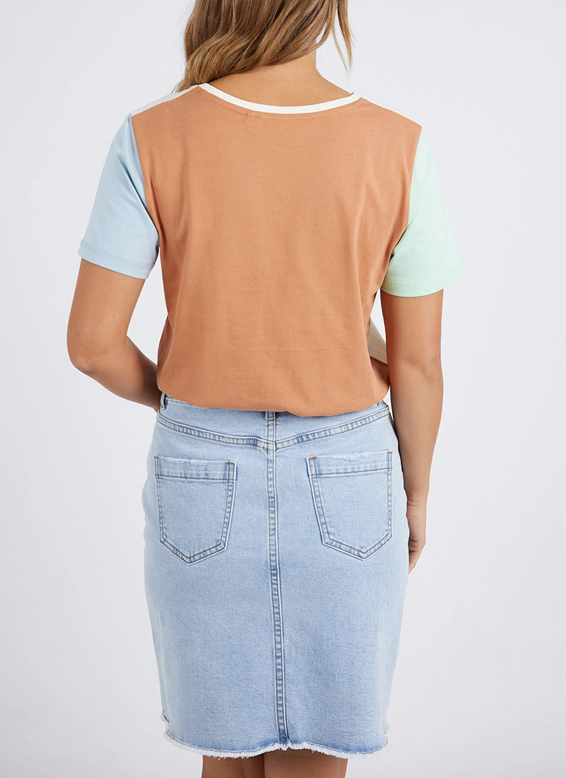 Astrid Colour Block Tee - by Foxwood