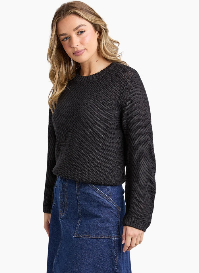 Blair Long Sleeve Knit | Black