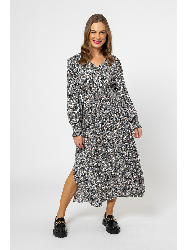 Freefall Dress - Satin Animal Print