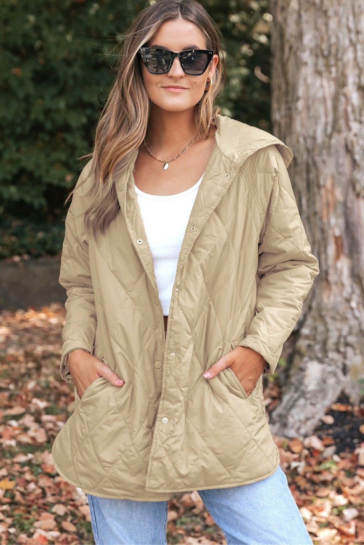 Hunter Quilted Coat - Coffee