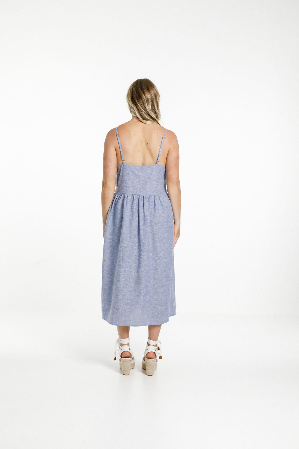 Adaline Dress Sky - by Home-lee
